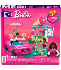 Set de joaca - Barbie - Masina decapotabila si stand de inghetata
