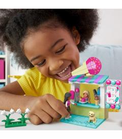 Set de joaca - Barbie - Masina decapotabila si stand de inghetata