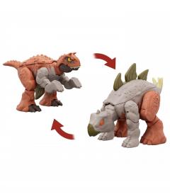 Figurina - Jurassic World - Carnotaurus si Stegosaurus