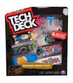 Set 6 placi de skate cu accesorii - Fingerboard Santa Cruz