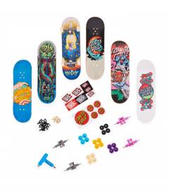 Set 6 placi de skate cu accesorii - Fingerboard Santa Cruz