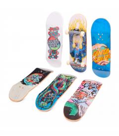 Set 6 placi de skate cu accesorii - Fingerboard Santa Cruz