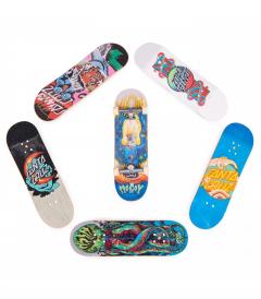 Set 6 placi de skate cu accesorii - Fingerboard Santa Cruz