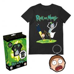 Tricou M cu breloc - Rick and Morty