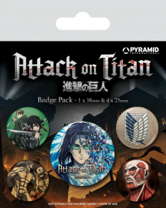 Set 5 insigne - Attack On Titan S4