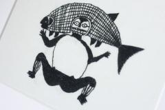 Print de arta inramat - Mimbres - Woman Carrying Fish - Where Are You Taking the Boulder, Andreja?