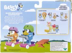 Set 2 figurine - Bluey - Bluey and Bingo's Scooter Fun