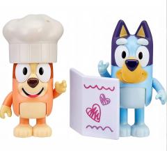 Set 2 figurine - Bluey - Fancy Restaurant