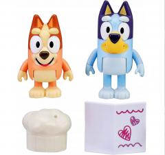 Set 2 figurine - Bluey - Fancy Restaurant