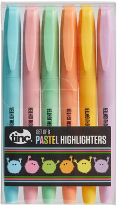 Set 6 markere highlighter - Tinc