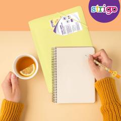 Mapa A4 Strigo, cu elastic - Galben