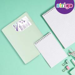 Mapa A4 Strigo, cu elastic - Verde deschis