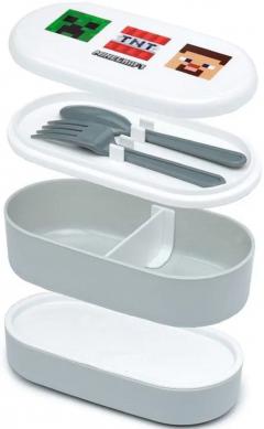 Cutie pentru pranz cu tacamuri - Minecraft