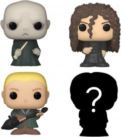 Set 4 figurine - Harry Potter - Voldemort, Draco, Bellatrix