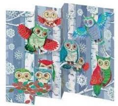 Felicitare - Tri-Fold Woodland Owl MIni Card