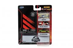 Set Masini metalice - Jurassic - Ford Explorer, Jeep Wrangler, Helikopter