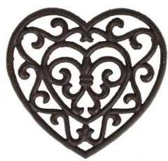 Suport oala - Heart Rhodonea, Brown