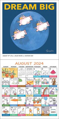 Sandra Boynton's Every Day's a Fabulous Holiday 2024 Wall Calendar