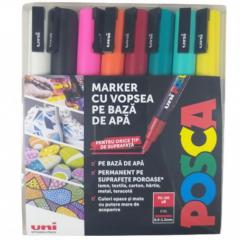 Set 8 markere - Posca PC-3M