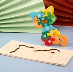 Puzzle din lemn - Pisica - 10 piese