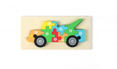 Puzzle din lemn - Masina - 10 piese