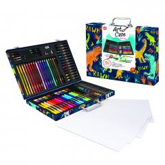 Set desen - Art Case Dinozaur - 100 accesorii 