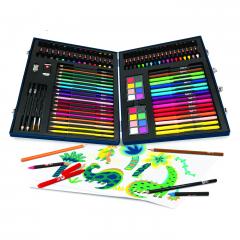 Set desen - Art Case Dinozaur - 100 accesorii 