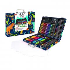 Set desen - Art Case Dinozaur - 100 accesorii 