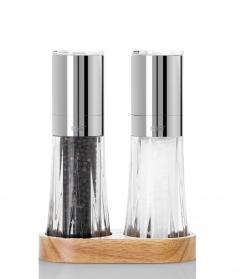 Set 2 rasnite sare si piper - Menage Crystal