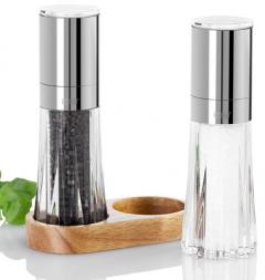 Set 2 rasnite sare si piper - Menage Crystal