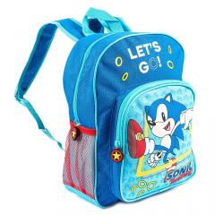 Ghiozdan - Sonic - 2 compartimente - Albastru