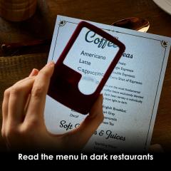 Lupa - Light Up Menu Magnifier - Wine