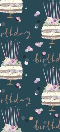 Set 4 hartii de impachetat - Stephanie Dyment - Birthday Cake