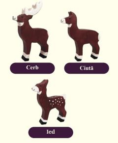 Set 3 figurine - Familie de cerbi