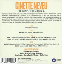 Ginette Neveu - The Complete Recordings (4CDs Box Set)