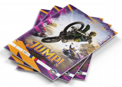 Caiet - A5, 48 file, dictando - Sports - Jump!