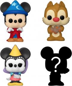 Set 4 figurine - Disney - Sorcerer Mickey, Dale, Princess Minnie