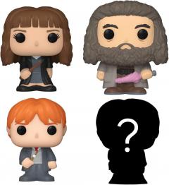 Set 4 figurine - Harry Potter - Hermione Granger, Rubeus Hagrid, Ron Weasley