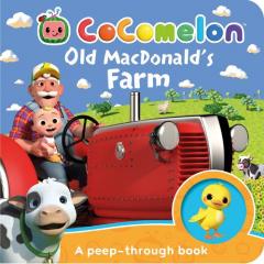 Coperta cărții Official Cocomelon: Old MacDonald's Farm: A peep-through book