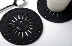 Set de 4 suporturi pentru pahar - Laser Cut