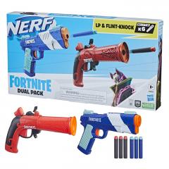 Set 2 blastere Nerf - Fortnite Dual Pack - LP & Flint-Knock