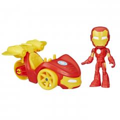 Set de joaca - Spidey And His Amazing Friends - Iron Man Iron Racer