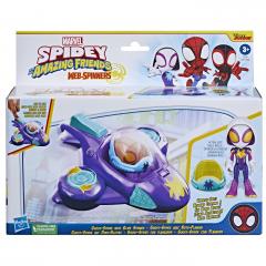 Set de joaca - Spidey And His Amazing Friends Web-Spinners - Ghost-Spider with Glide Spinner