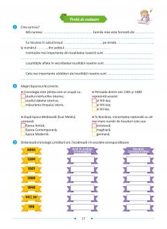 Istorie. Caiet de aplicatii pentru clasa a IV-a