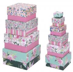 Cutie de cadou - Stephanie Dyment - Peonies and Foxglove - Model 3