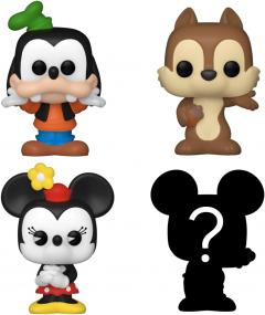 Set 4 figurine - Disney - Goofy, Chip, Minnie Mouse