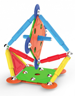 Set de constructie magnetic - Supermag Projects, 30 piese
