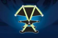 Set de constructie magnetic - Supermag Projects Glow, 45 piese