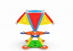 Set de constructie magnetic - Supermag Projects Multicolor, 30 piese