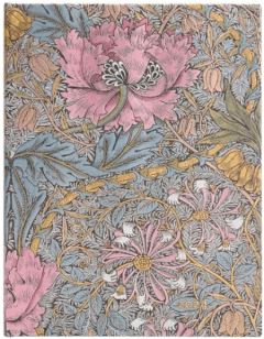 Agenda 2024 - 12-Month - Hardcover, Ultra, Horizontal - William Morris - Pink Honeysuckle